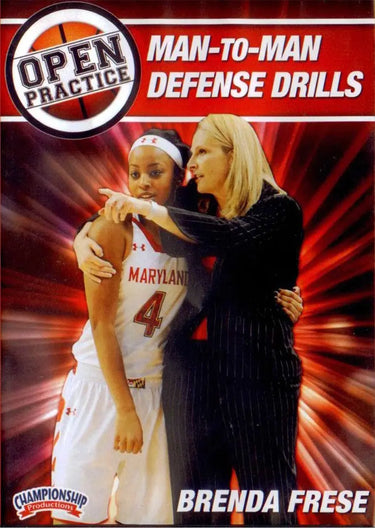 Open Practice: Man To Man Defense Drills by Brenda Frese Instructional Basketball Coaching Video